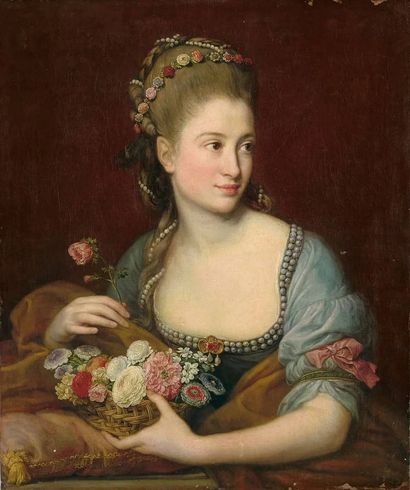 Ritratto di donna come flora - Batoni Pompeo